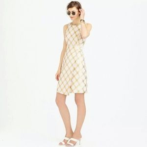 J. Crew Collection Metallic Tweed Faux Wrap Skirt Dress (14)